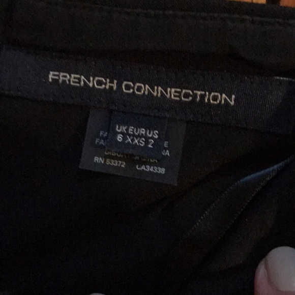 French Connection One Shoulder Cute Little Black Dress - Picture 3 of 3